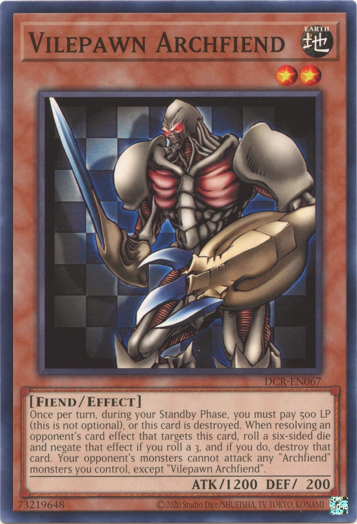 Vilepawn Archfiend (25th Anniversary) [DCR-EN067] Common | Galaxy Games LLC