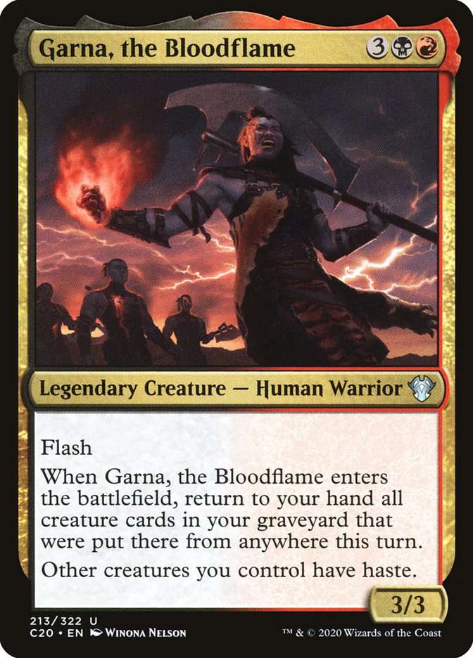 Garna, the Bloodflame [Commander 2020] | Galaxy Games LLC