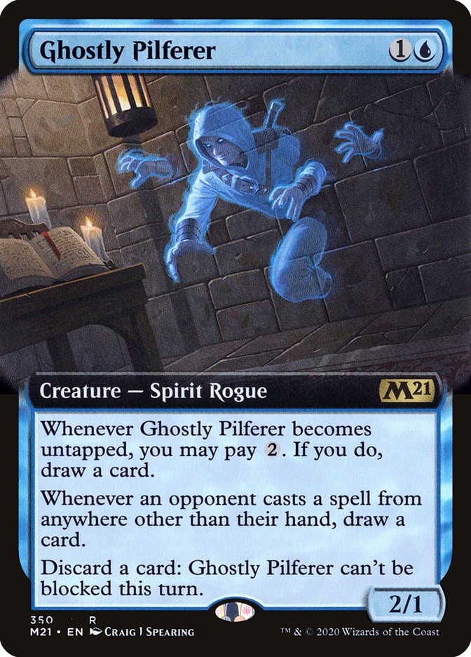 Ghostly Pilferer (Extended Art) [Core Set 2021] | Galaxy Games LLC