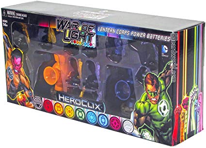 DC HeroClix: War of Light - Orange and Indigo Lantern Pack | Galaxy Games LLC