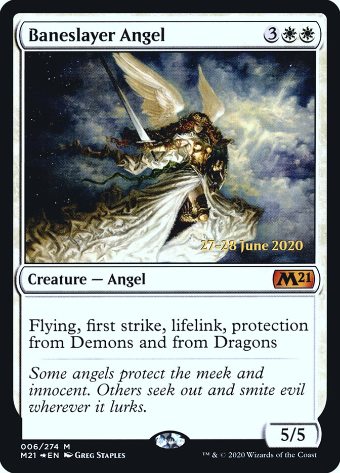 Baneslayer Angel [Core Set 2021 Prerelease Promos] | Galaxy Games LLC