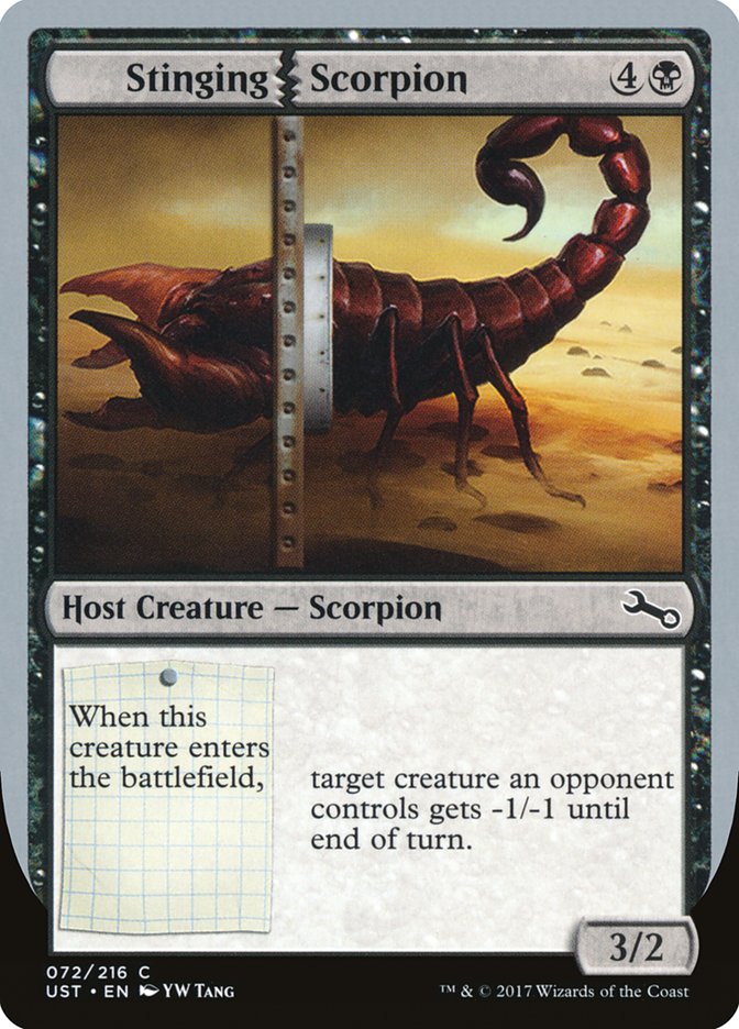 Stinging Scorpion [Unstable] | Galaxy Games LLC