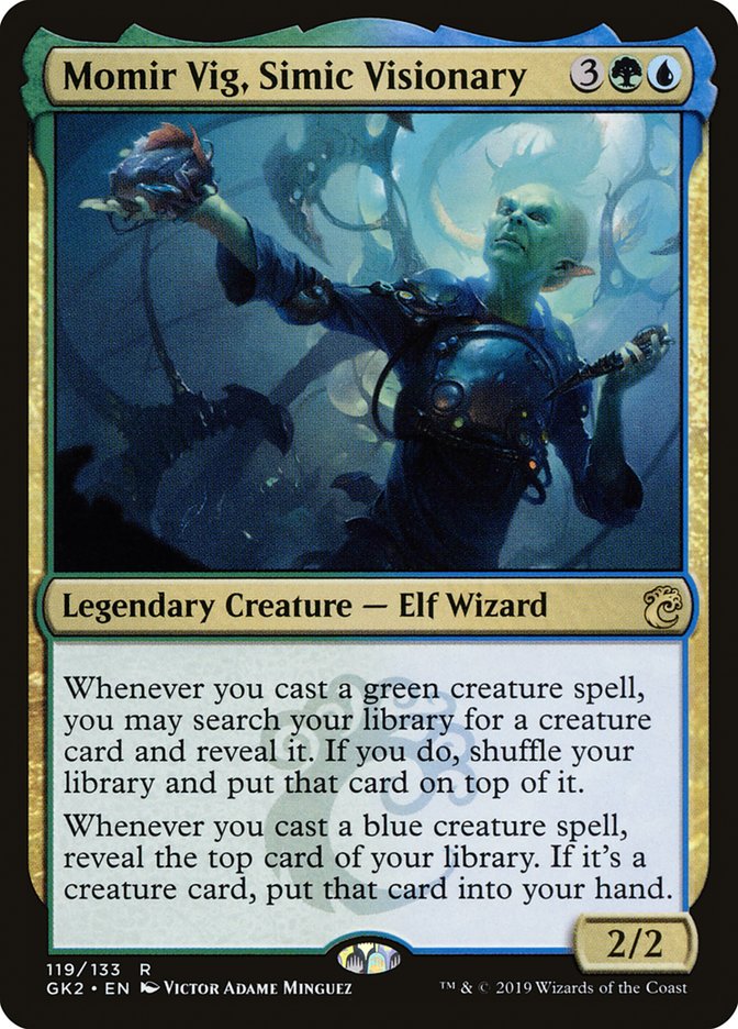 Momir Vig, Simic Visionary [Ravnica Allegiance Guild Kit] | Galaxy Games LLC