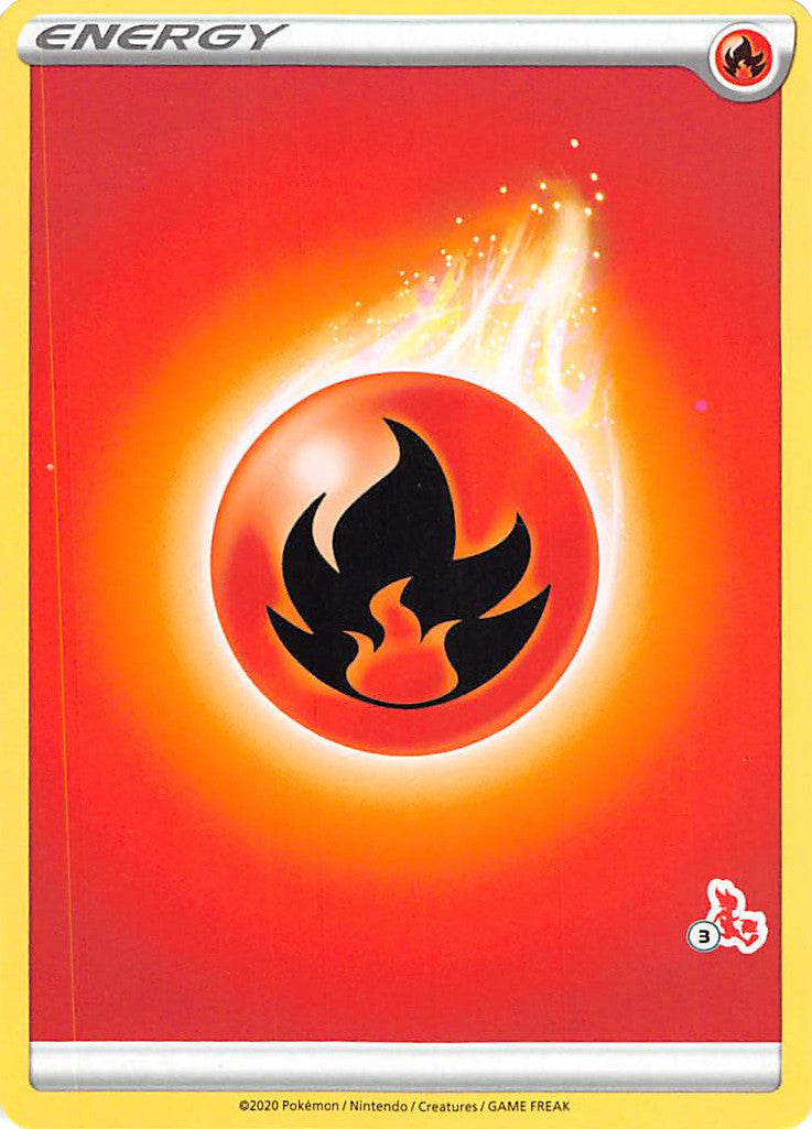 Fire Energy (Cinderace Stamp #3) [Battle Academy 2022] | Galaxy Games LLC