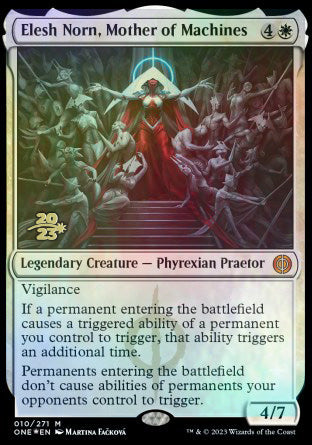Elesh Norn, Mother of Machines [Phyrexia: All Will Be One Prerelease Promos] | Galaxy Games LLC