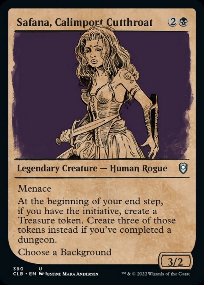 Safana, Calimport Cutthroat (Showcase) [Commander Legends: Battle for Baldur's Gate] | Galaxy Games LLC