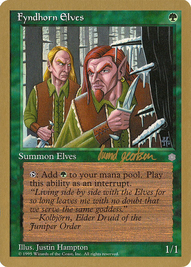 Fyndhorn Elves (Svend Geertsen) [World Championship Decks 1997] | Galaxy Games LLC
