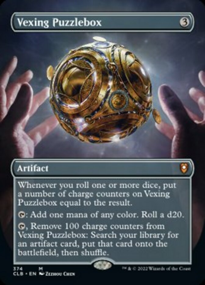 Vexing Puzzlebox (Borderless Alternate Art) [Commander Legends: Battle for Baldur's Gate] | Galaxy Games LLC
