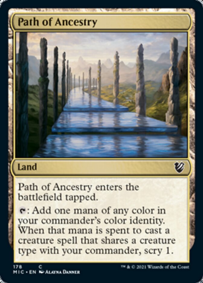 Path of Ancestry [Innistrad: Midnight Hunt Commander] | Galaxy Games LLC