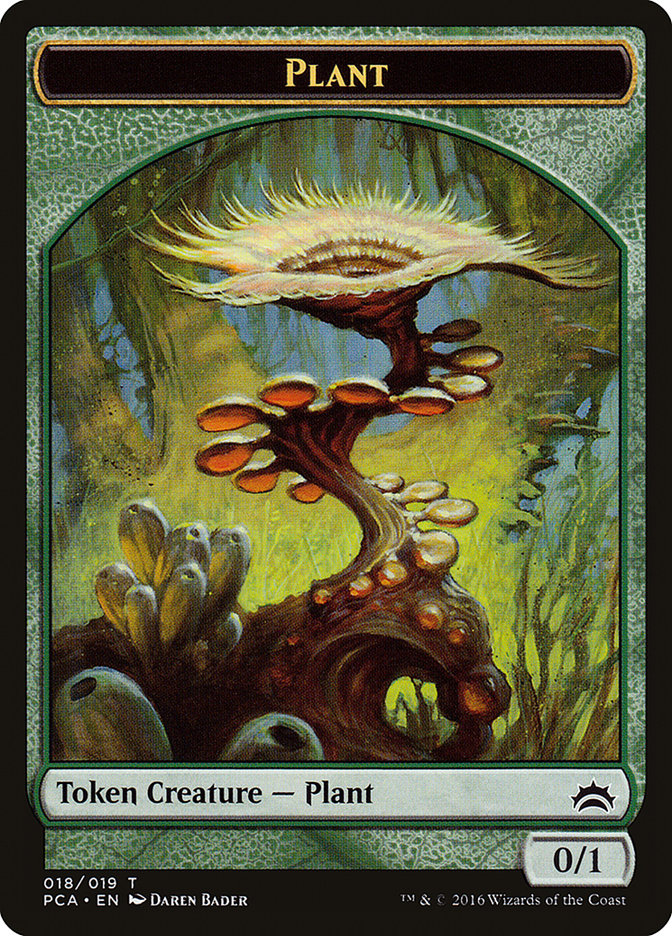 Plant Token [Planechase Anthology Tokens] | Galaxy Games LLC