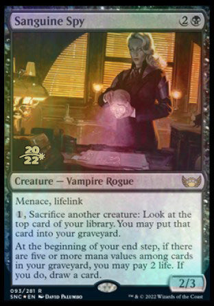 Sanguine Spy [Streets of New Capenna Prerelease Promos] | Galaxy Games LLC