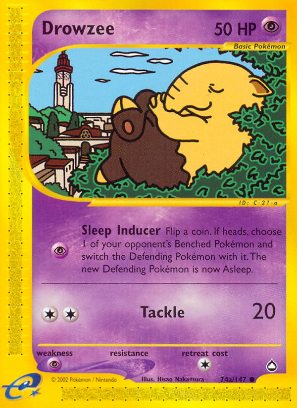 Drowzee (74a/147) [Aquapolis] | Galaxy Games LLC