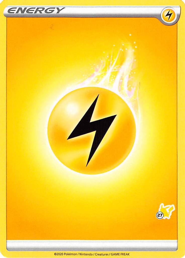 Lightning Energy (Pikachu Stamp #27) [Battle Academy 2022] | Galaxy Games LLC