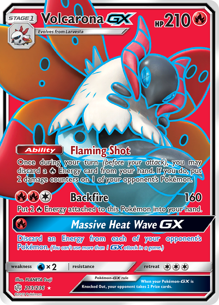 Volcarona GX (213/236) [Sun & Moon: Cosmic Eclipse] | Galaxy Games LLC