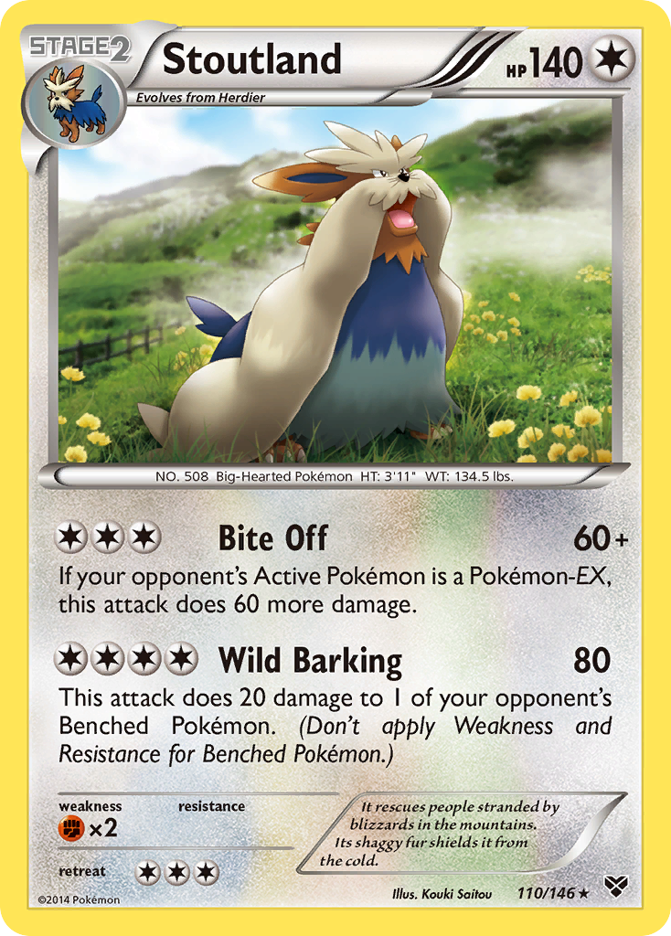 Stoutland (110/146) [XY: Base Set] | Galaxy Games LLC