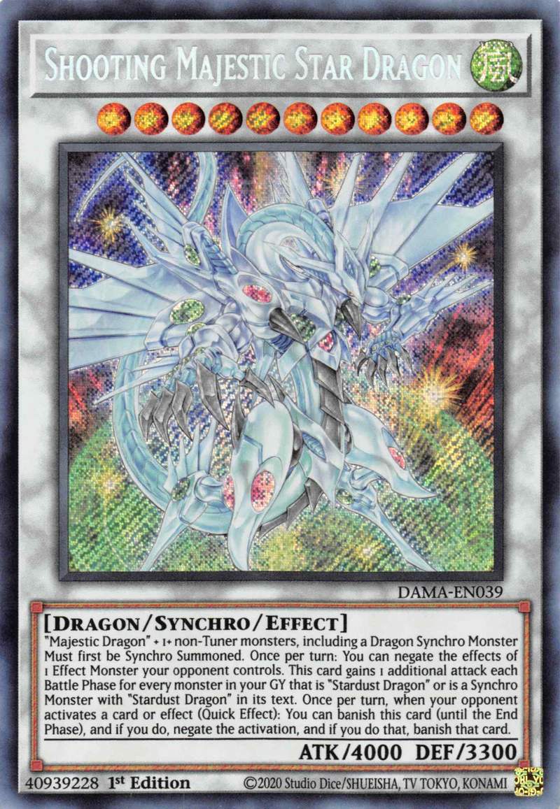 Shooting Majestic Star Dragon [DAMA-EN039] Starlight Rare | Galaxy Games LLC