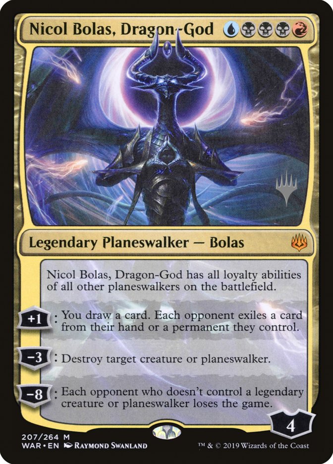 Nicol Bolas, Dragon-God (Promo Pack) [War of the Spark Promos] | Galaxy Games LLC