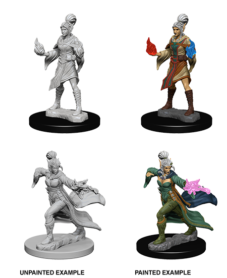 Pathfinder Deep Cuts Unpainted Minis: Elf Female Sorcerer | Galaxy Games LLC