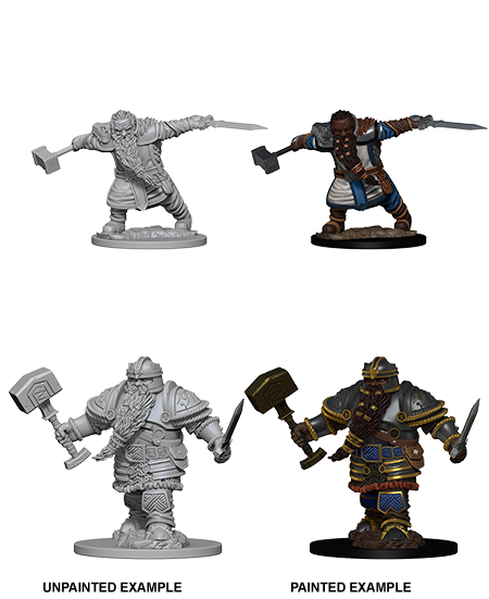 D&D Nolzur's Marvelous Miniatures: Dwarf Fighter | Galaxy Games LLC