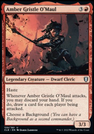 Amber Gristle O'Maul [Commander Legends: Battle for Baldur's Gate] | Galaxy Games LLC