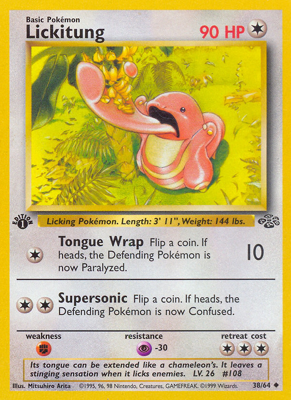 Lickitung (38/64) [Jungle 1st Edition] | Galaxy Games LLC