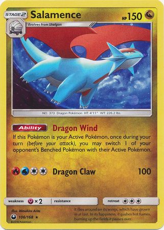 Salamence (106/168) (Cosmos Holo) [Sun & Moon: Celestial Storm] | Galaxy Games LLC