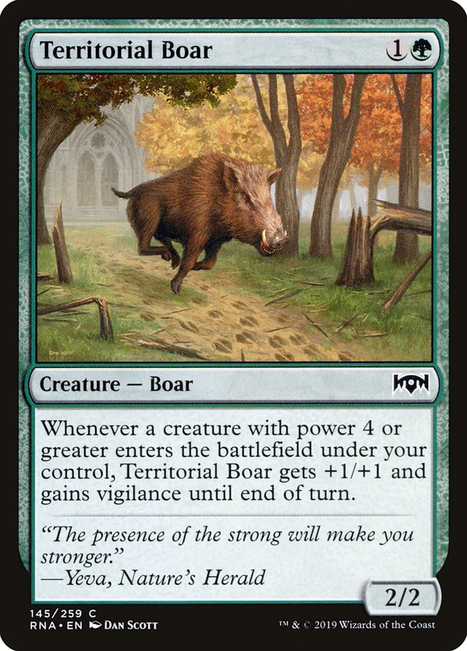 Territorial Boar [Ravnica Allegiance] | Galaxy Games LLC