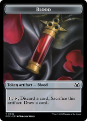 Blood // Shapeshifter Double-Sided Token [March of the Machine Commander Tokens] | Galaxy Games LLC