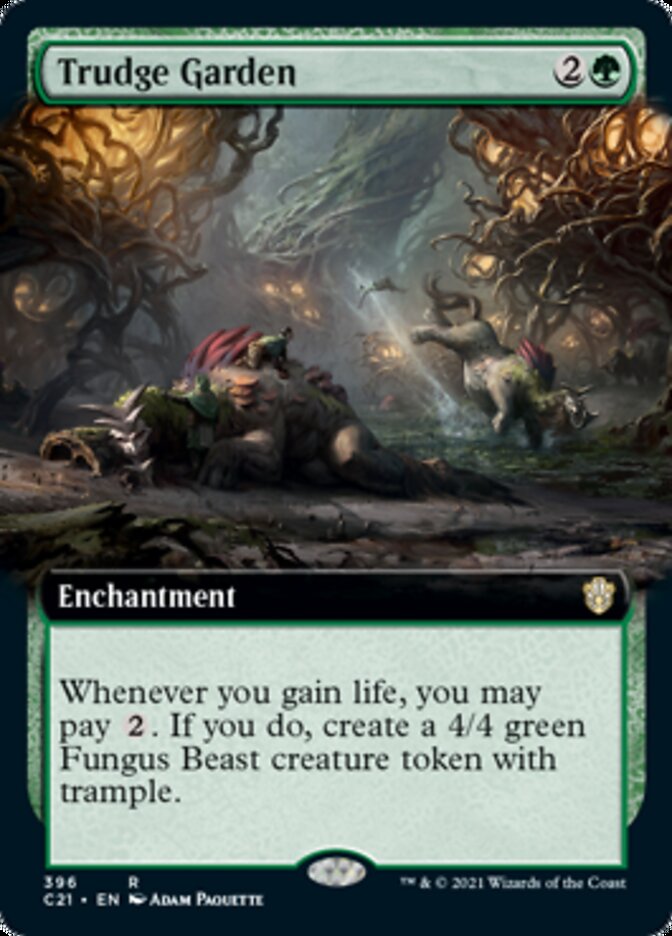 Trudge Garden (Extended Art) [Commander 2021] | Galaxy Games LLC