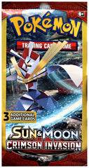 Sun & Moon: Crimson Invasion - 3-Card Booster Pack | Galaxy Games LLC