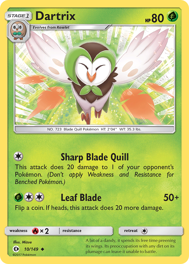 Dartrix (10/149) [Sun & Moon: Base Set] | Galaxy Games LLC