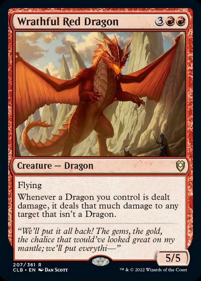 Wrathful Red Dragon [Commander Legends: Battle for Baldur's Gate] | Galaxy Games LLC