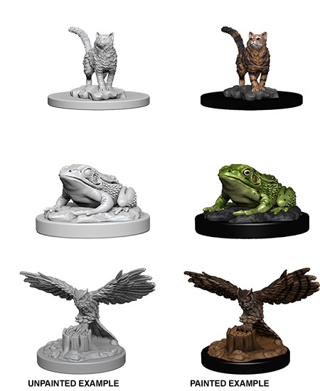 WizKids Deep Cuts Unpainted Miniatures: Familiars | Galaxy Games LLC