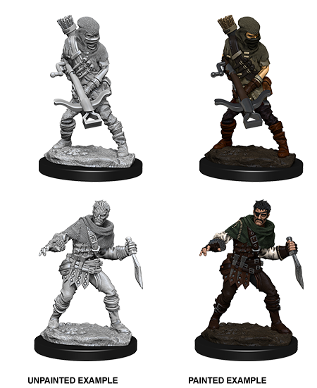 WizKids Deep Cuts Unpainted Miniatures: Bandits | Galaxy Games LLC