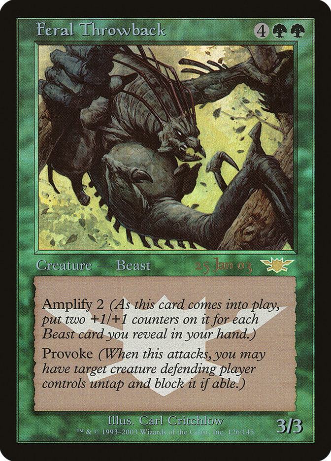 Feral Throwback [Legions Promos] | Galaxy Games LLC