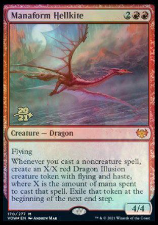 Manaform Hellkite [Innistrad: Crimson Vow Prerelease Promos] | Galaxy Games LLC