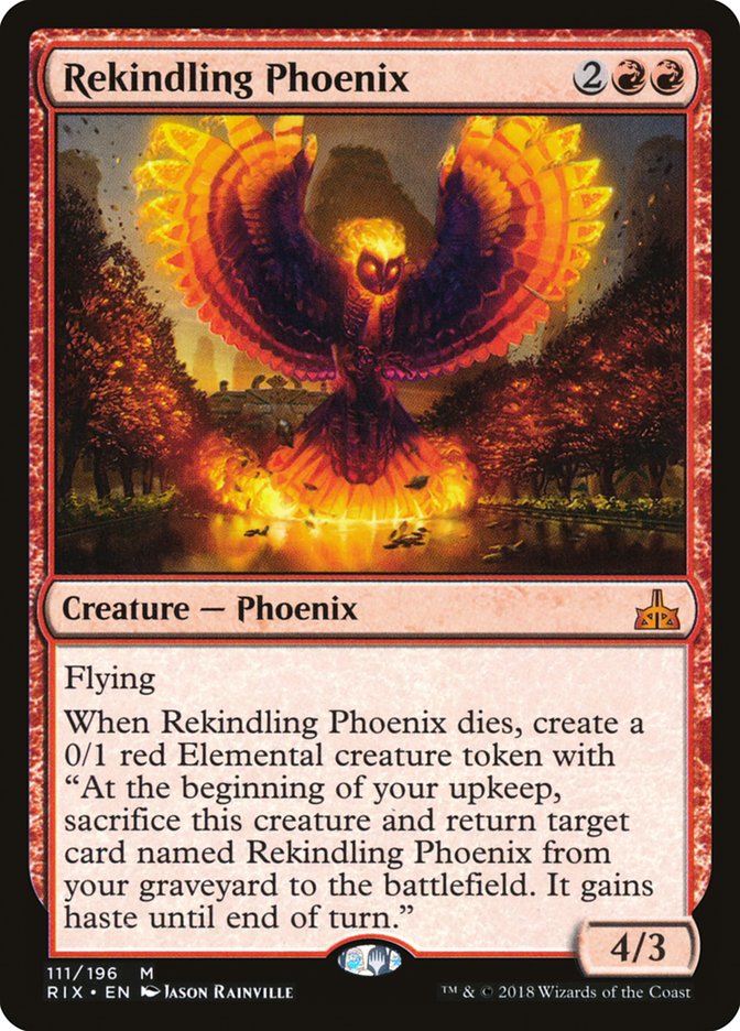 Rekindling Phoenix [Rivals of Ixalan] | Galaxy Games LLC