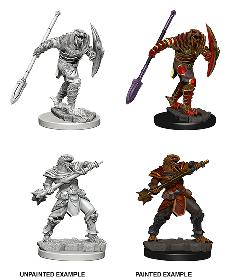 D&D Nolzur's Marvelous Miniatures: Dragonborn Fighter with Spear | Galaxy Games LLC