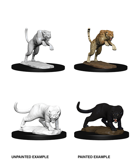 D&D Nolzur's Marvelous Miniatures: Panther & Leopard | Galaxy Games LLC