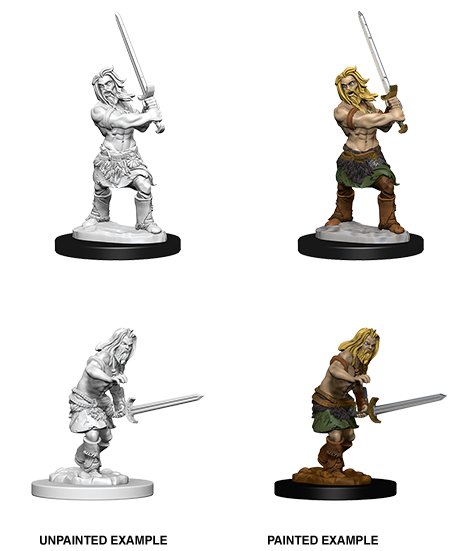 Pathfinder Battles Deep Cuts: Male Human Barbarian | Galaxy Games LLC