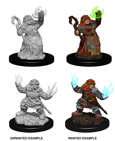 Pathfinder Battles Deep Cuts: Female Dwarf Summoner | Galaxy Games LLC