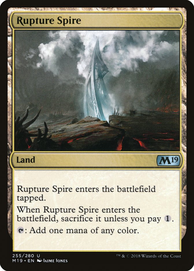 Rupture Spire [Core Set 2019] | Galaxy Games LLC