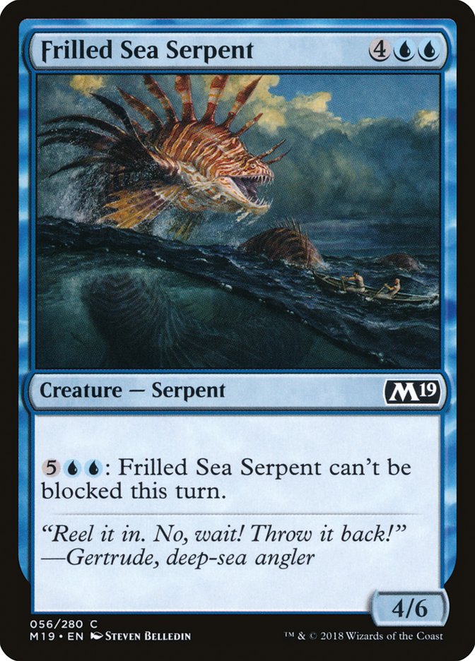 Frilled Sea Serpent [Core Set 2019] | Galaxy Games LLC