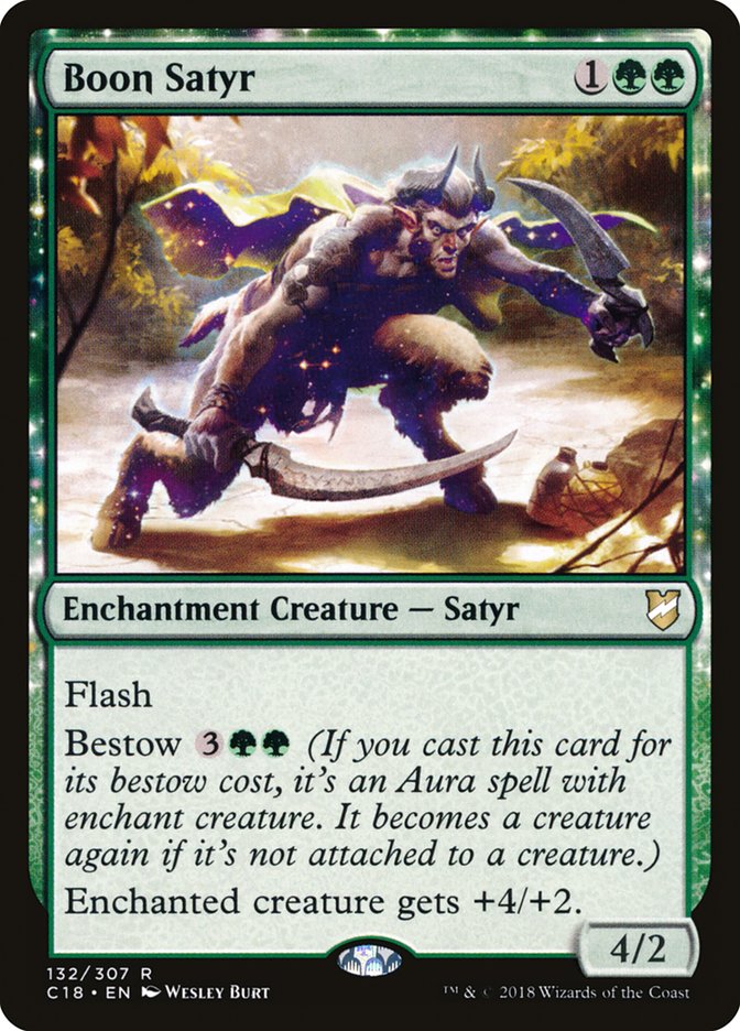 Boon Satyr [Commander 2018] | Galaxy Games LLC