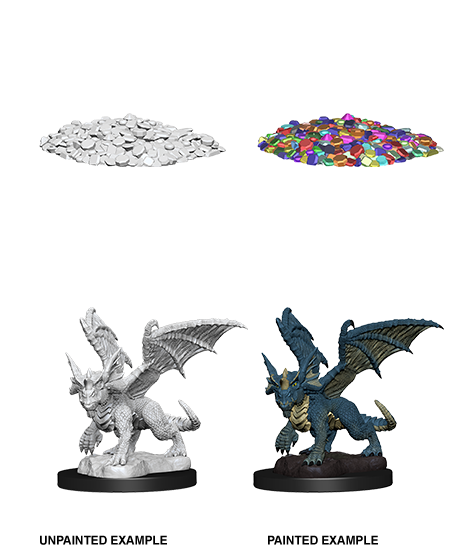 D&D Nolzur's Marvelous Miniatures: Blue Dragon Wyrmling | Galaxy Games LLC