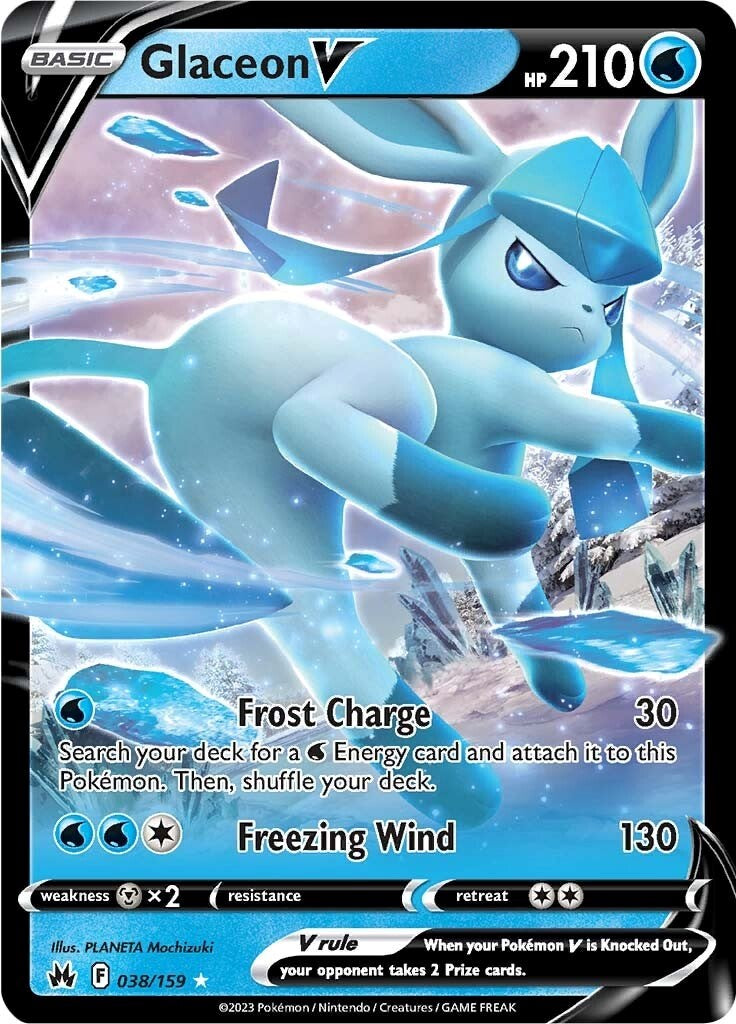 Glaceon V (038/159) [Sword & Shield: Crown Zenith] | Galaxy Games LLC