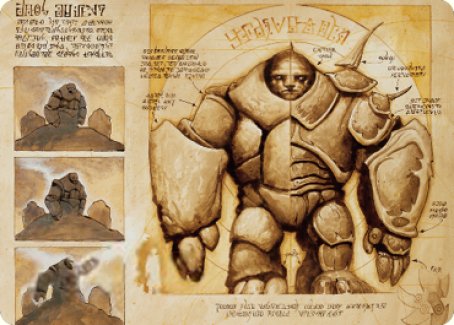 Precursor Golem Art Card [The Brothers' War Art Series] | Galaxy Games LLC