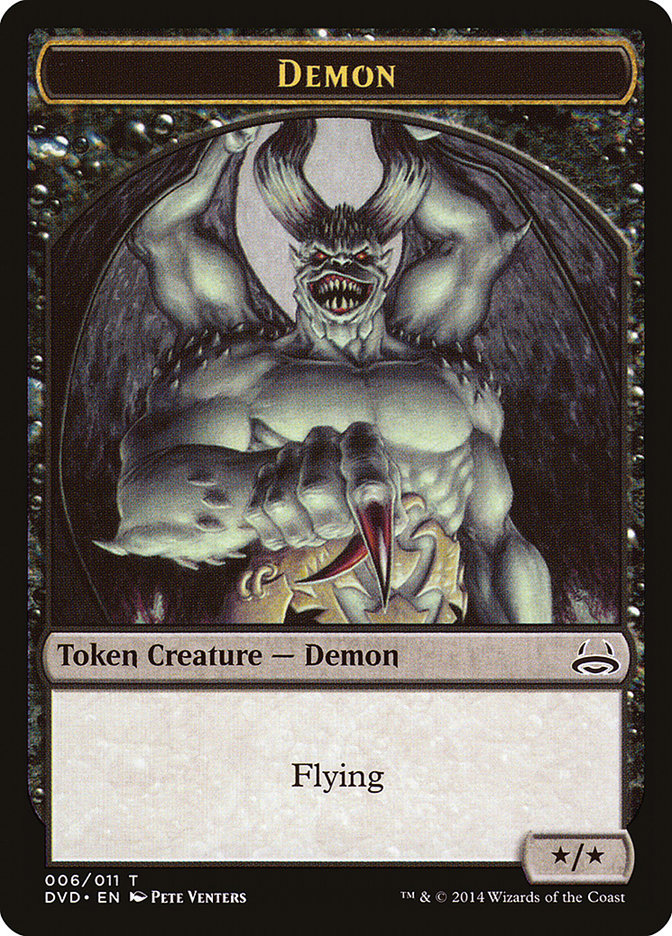 Demon Token (Divine vs. Demonic) [Duel Decks Anthology Tokens] | Galaxy Games LLC