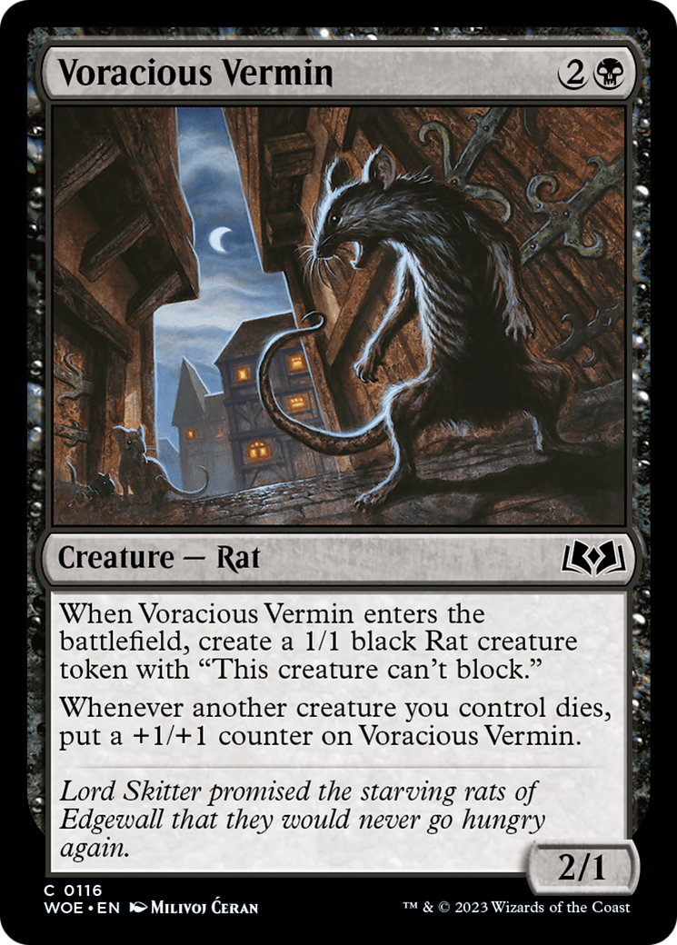 Voracious Vermin [Wilds of Eldraine] | Galaxy Games LLC