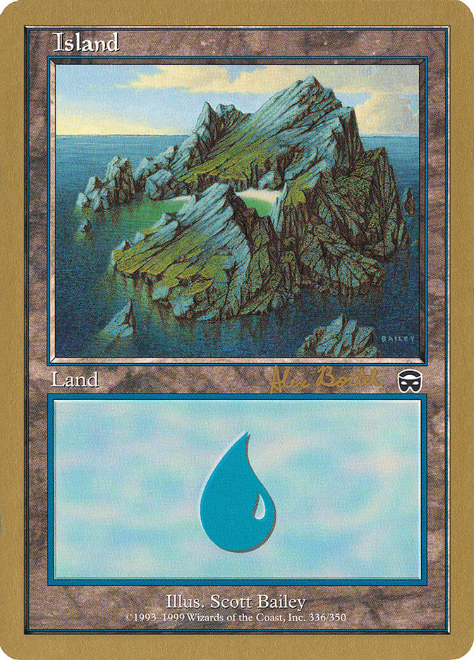 Island (ab336) (Alex Borteh) [World Championship Decks 2001] | Galaxy Games LLC